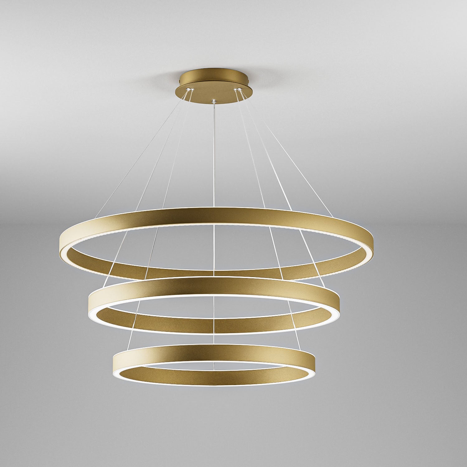 GEALUCE Montatura in alluminio satinato bianco-oro-nero. Diffusore in silicone bianco opale. LED CRISEIDE 3 LUCI GEALUCE Montatura in alluminio satinato bianco-oro-nero. Diffusore in silicone bianco opale. LED CRISEIDE 3 LUCI